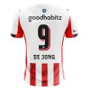 Camisola PSV Eindhoven De Jong 9 Homen Equipamento 1ª 2025-26
